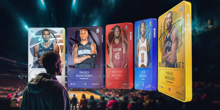 Cartas de la NBA y Sorare.