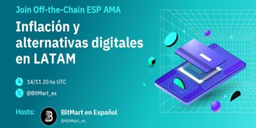 Pancarta promocional del programa Aprende para Ganar (Learn to Earn).de BitMart.