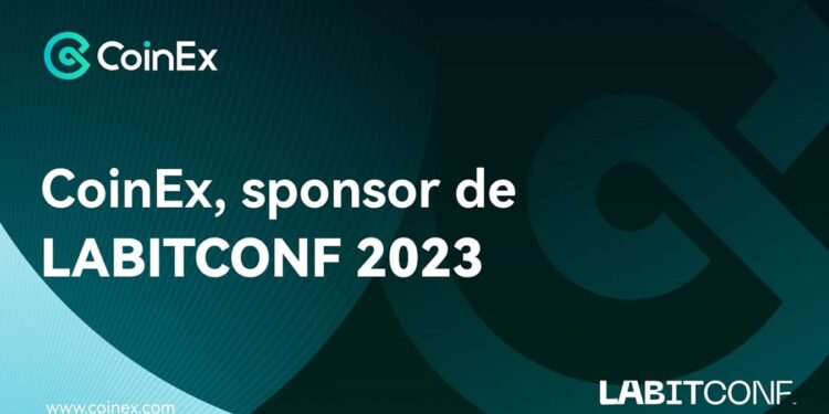 Pancarta promocional de LABITCONF 2023 en Argentina.