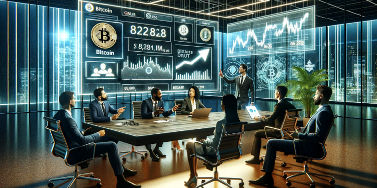 Crece la adopción de bitcoin y criptomonedas en las empresas - Fuente: Dall-E,
