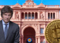 Con la libertad como bandera, Javier Milei asume como nuevo presidente de Argentina. 
 Composición por CriptoNoticias. saiko3p; Ayman/ stock.adobe.com; Javier Milei/ x.com