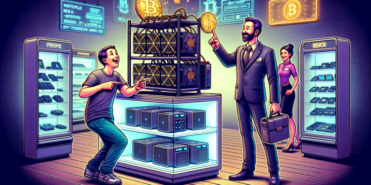 ¿Qué hay que tener en cuenta antes de comprar un minero de bitcoin? - Dall-E, por OpenAI.