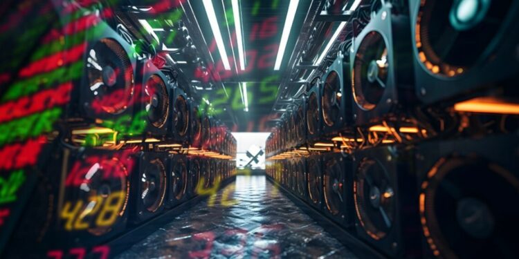 La mienría de Bitcoin experimentó un buen año durante 2023. Composición por CriptoNoticias. Andrii; xy/ stock.adobe.com