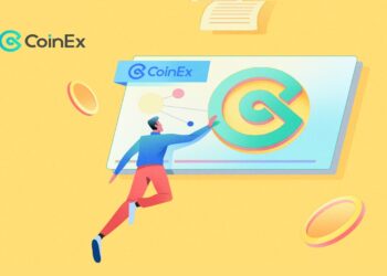 Pancarta promocional de la Entrevista a la Directora de Productos de CoinEx.