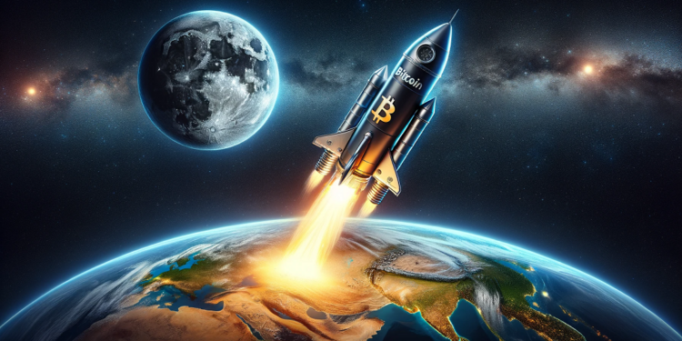 Hay expectativas alcistas para bitcoin. - Fuente: Dall-E, por OpenAI.