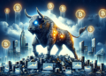 Bitcoin (BTC) está listo para iniciar su subida hacia 45.000 dólares. Fuente: Dall-E, por OpenAI.