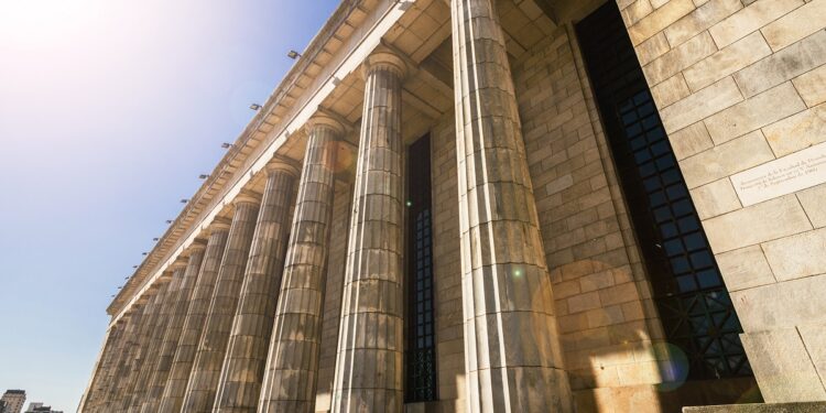 Edificio principal de la Facultad de Derecho de la Universidad de Buenos Aires (UBA).