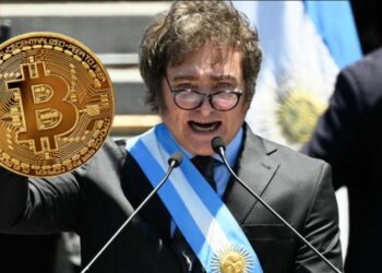 Javier Milei es presidente de Argentina desde diciembre de 2023.  Fuente: Presidencia Argentina / Composición por CriptoNoticias.