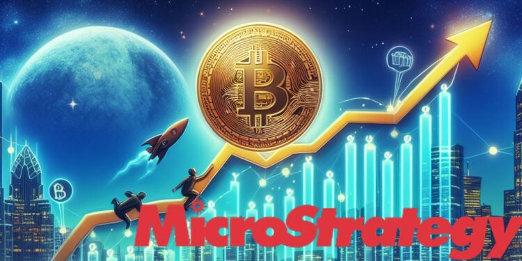 La acción de MicroStrategy tiene un comportamiento similar a bitcoin. Fuente: Archivo.