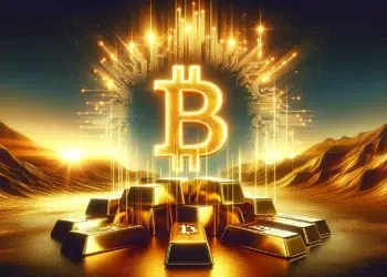 Bitcoin es comparado frecuentemente con el oro. Imagen: ChatGPT / Dall-E.