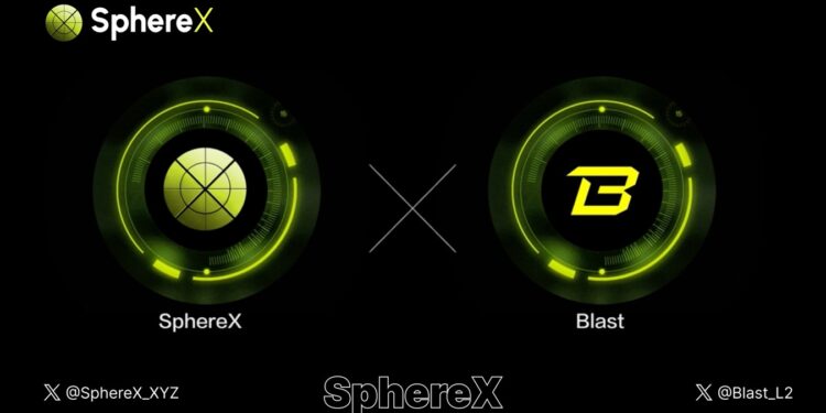 Logos de SphereX y Blast L2 sobre fondo negro.