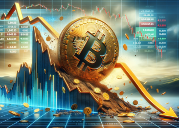La caída de precio de bitcoin liquidó posiciones de traders apalancados. Fuente: Dall-E, por OpenAI.