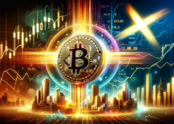 Bitcoin (BTC) conformó su primera cruz dorada (o cruce dorado) en temporalidad semanal. Fuente: DALL-E, por OpenAI.