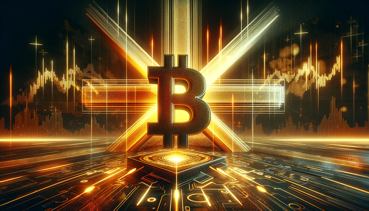 Une croix dorée confirme la tendance haussière du bitcoin