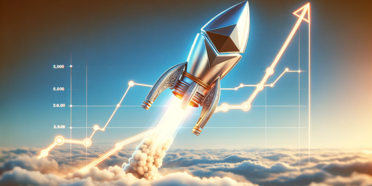 Se dispara el precio de ETH. Fuente: Dall-E, por OpenAI.