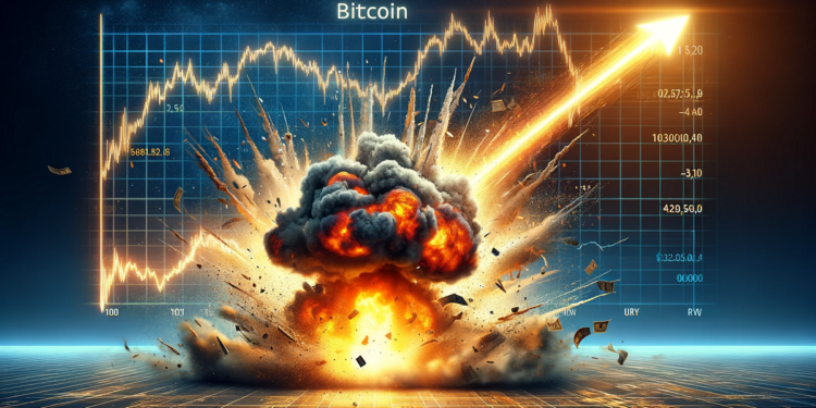 2024 será un año «explosivo» para bitcoin. Fuente: Dall-E, por OpenAI.