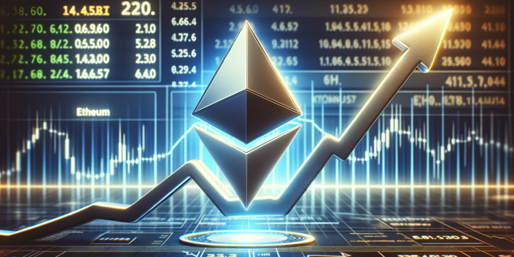 Sube el precio de Ethereum. Fuente: Dall-E, por OpenAI