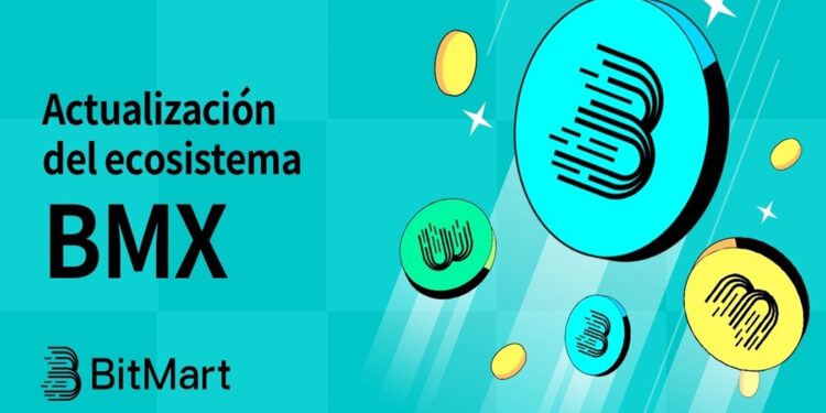 Pancarta promocional del token BMX de BitMart