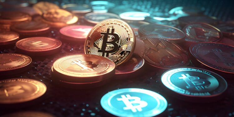 Mondas de bitcoin regadas