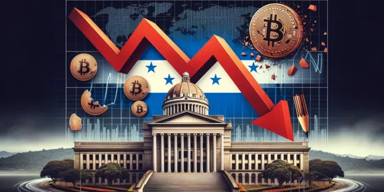 El regulador hondureños prohíbe a los bancos operar con criptomonedas. Imagen: ChatGPT / Dall-E.