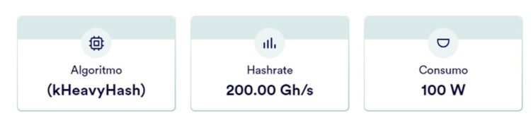 Caracteristicas del equipo ASIC de mineria KS0-Pro.