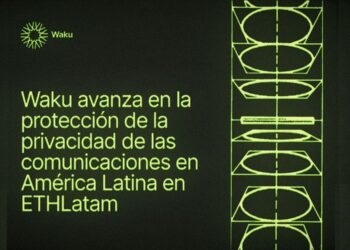 Pancarta promocional del evento ETHLatam de Waku.