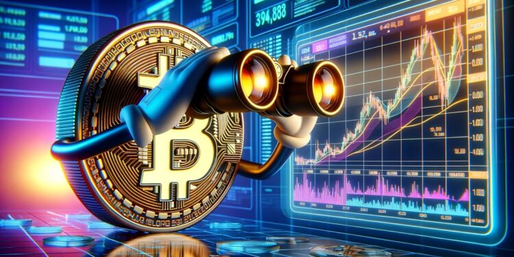 Bitcoin parece apuntar hacia los 55.000 dólares. Fuente: Dall-E, por OpenAI.