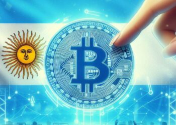 4 de cada 10 personas que abre una aplicación de criptoctivos en Latinoamérica, lo hace desde Argentina. Fuente: Microsoft Designer.