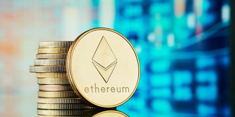 Ether, criptomoneda nativa de la red Ethereum, es la segunda criptomoneda más grande por capitalización de mercado. Fuente: stock.adobe.com