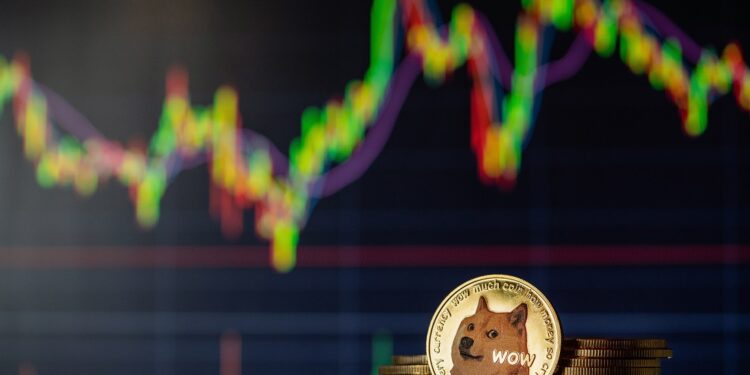 Sube el precio de dogecoin (DOGE) y otras criptomonedas meme. Fuente: stock.adobe.com