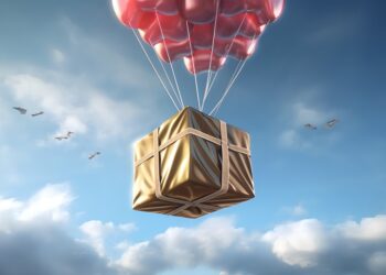 Un airdrop (en castellano, lanzamiento aéreo) es la entrega masiva de tokens o criptomonedas. Fuente: stock.adobe.com