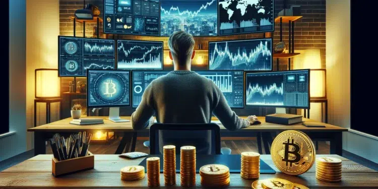 Hay expectativas alcistas para bitcoin en 2024 y 2025. Fuente: Dall-E, por OpenAI.