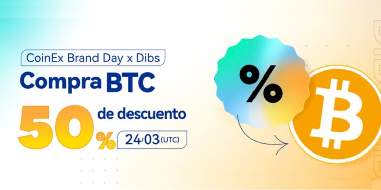 Pancarta promocional del evento Brand Day de CoinEx.