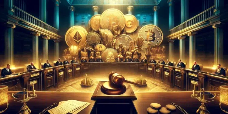 Coinbase gana caso donde se desestima que las criptomonedas vendidad en el exchange sean títulos valor. Imagen: ChatGPT/Dall-E.