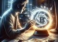 Nunca faltan quienes dicen saber hacia dónde irá el precio de bitcoin. Fuente: Dall-E, por OpenAI.