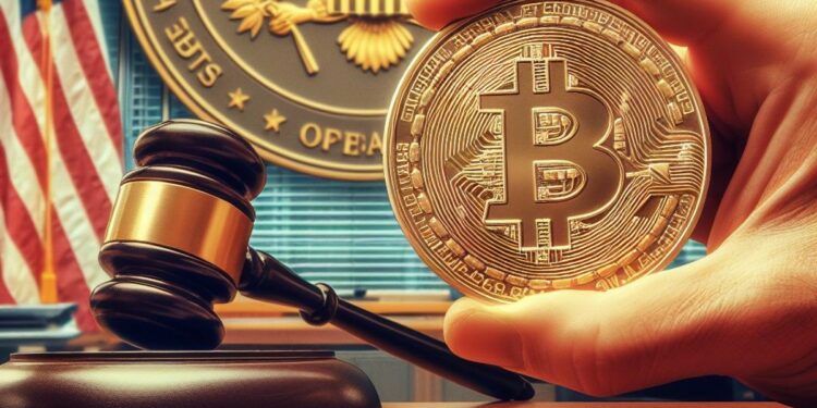 Las autoridades de 7 estados dicen que la SEC terminará devastando a la industria de Bitcoin y otras criptomonedas. Fuente: Microsoft Designer.
