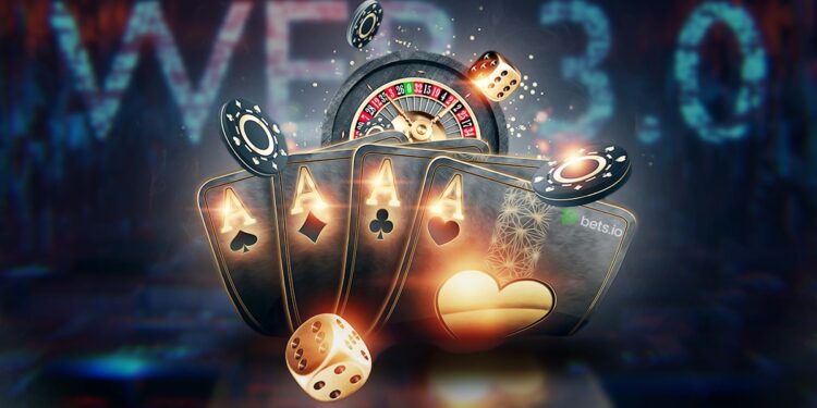 Ruleta, dados y cartas delante de las palabras WEB 3.0