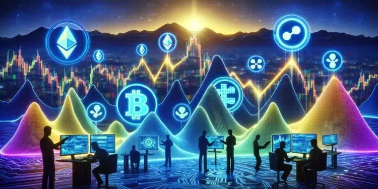 Hay expectativas favorables para el mercado de criptomonedas. Imagen: CriptoNoticias con Dall-E/ChatGPT.