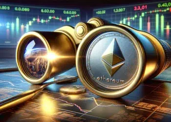 Sube el precio de ETH, criptomoneda de la red Ethereum. Fuente: Dall-E, por OpenAI.