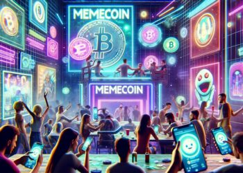 La fiesta de las memecoins, en algún momento terminará. Fuente: Dall-E, por OpenAI.