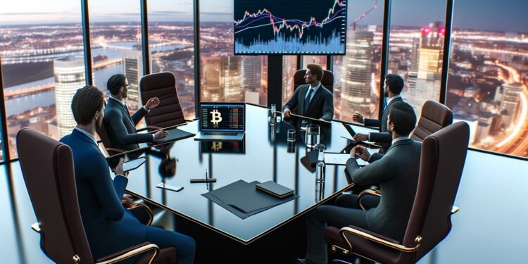 Grandes inversionistas prefieren que gestores se encarguen de administrar sus bitcoins. Fuente: Dall-E, por OpenAI.