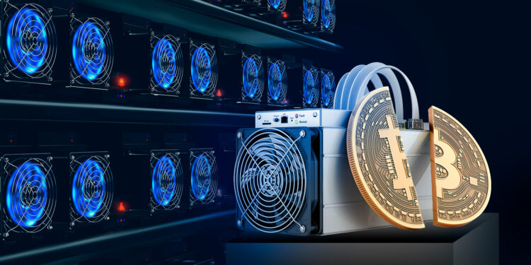 Mineros de bitcoin.