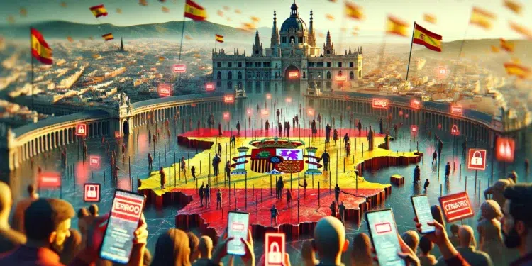 La Audiencia Nacional prohíbe temporalmente Telegram en España. Imagen: ChatGPT/Dall-E.