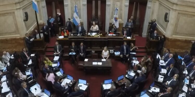La votación en el Senado fue unánime a favor de la modificación. Fuente: X.