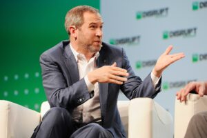 El CEO de Ripple, Brad Garlinghouse, durante su participación en un evento de criptomonedas.
