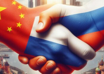 China y Rusia han continuado con su objetivo de reducir la influencia del dólar estadounidense. Fuente: Bing create.