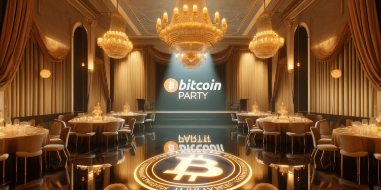 Cada halving es vivido como una celebración por la comunidad bitcoiner.  - Imagen generada mediante DallE, por OpenAI.