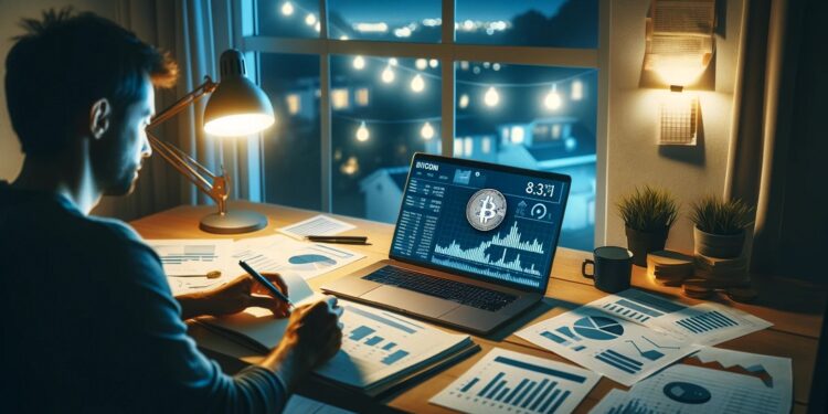 ¿Cuándo tomar ganancias en bitcoin? Imagen generada mediante Dall-E, de OpenAI.