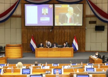 El proyecto para prohibir la actividad con bitcoin se introdujo esta semana en el Senado. Fuente: Senado del Paraguay.