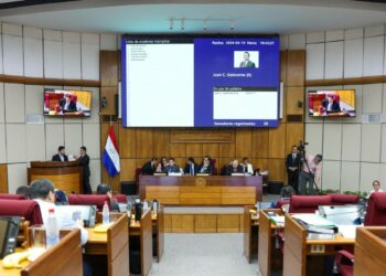 El proyecto de ley antiminería fue presentado la semana pasada ante el Senado de Paraguay. Fuente: Senado Paraguay.